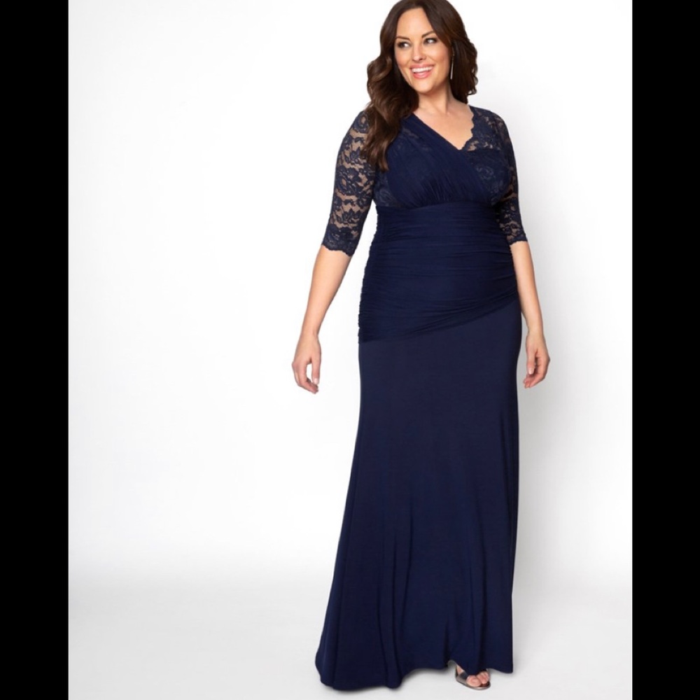 Soiree Evening Gown “Noctural Navy”. $248 ON KIYONNA WEBSITE SELLING FOR $200/BO